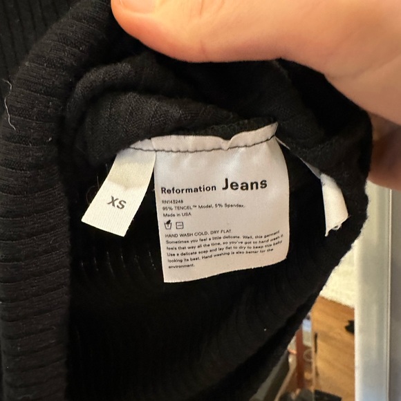 Reformation Bardot Knit Square Neck Top - Picture 4 of 4